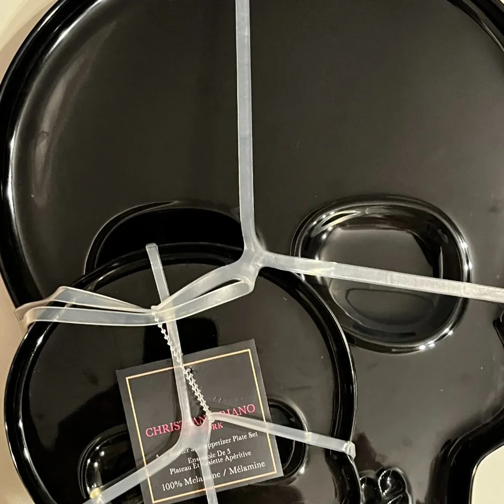 Skeleton Platter and Appetizer Platters (5 pieces - 100% Melamine-new) (party s)